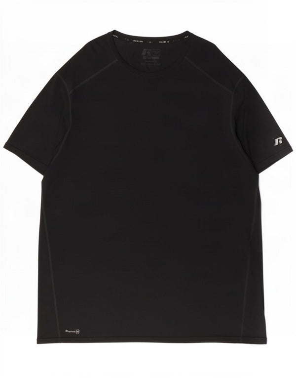 Russell Athletic Mens Dri-Power Camiseta Top 2XL Poliéster Preto