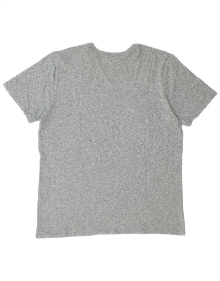 Camiseta Nike Masculina Athletic Fit Graphic Top Grande Cinza Salpicado