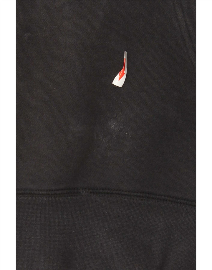 Jumper com capuz gráfico masculino Nike pequeno algodão preto