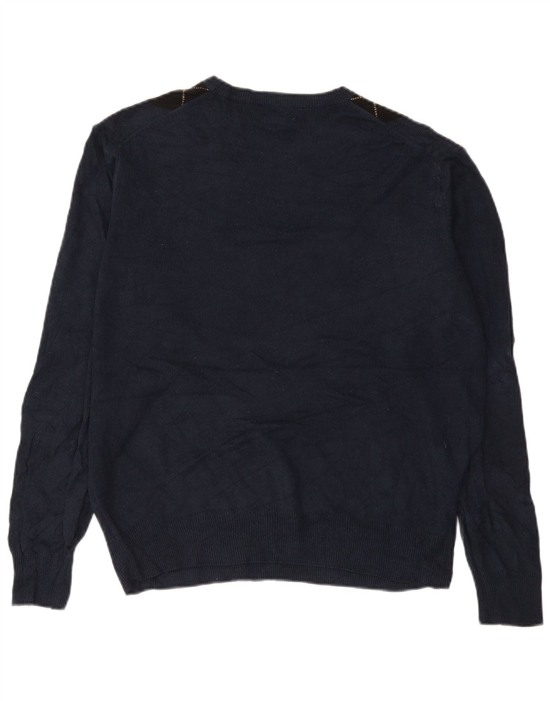 Suéter masculino DOCKERS com gola redonda grande azul marinho Argyle/Diamante