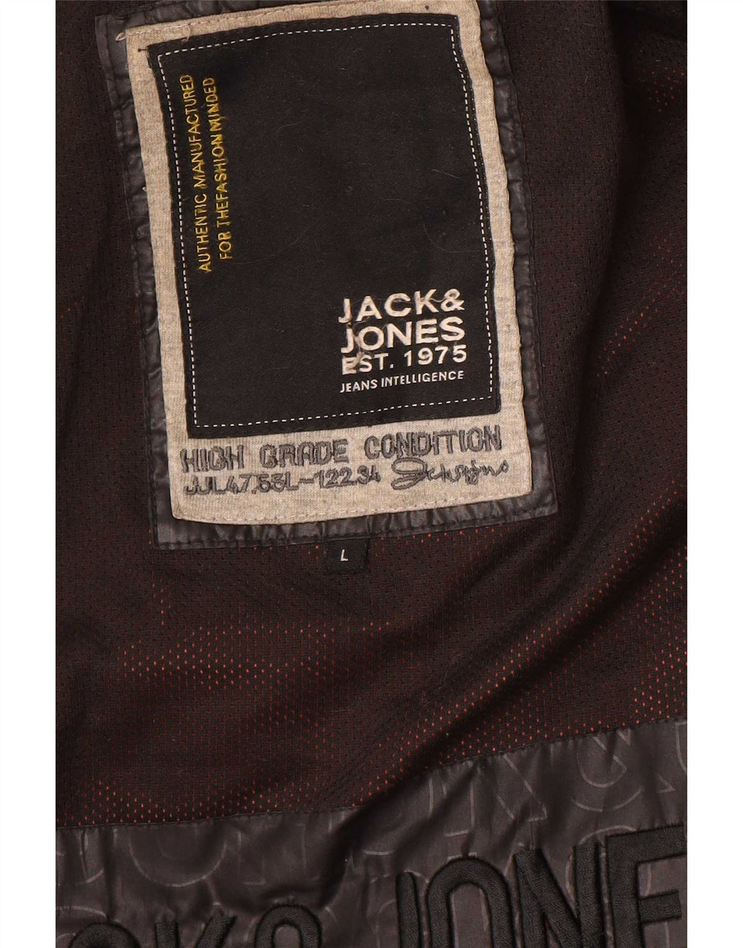 Jaqueta acolchoada masculina Jack & Jones UK 40 grande marrom