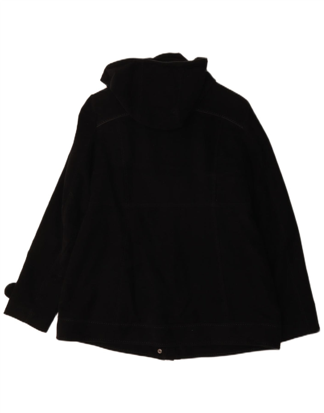 Casaco feminino GEOX Respira Duffle UK 12 algodão preto médio