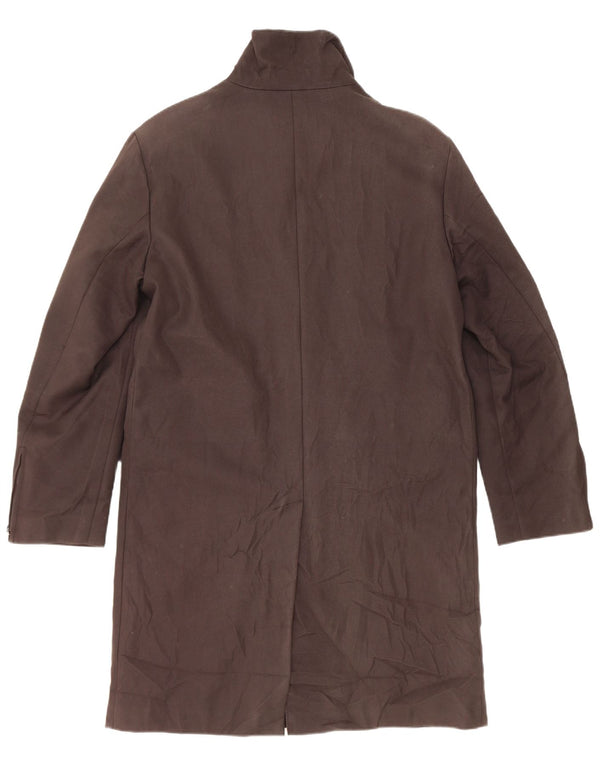 Exte Mens Overcoat IT 48 Medium Brown Cupro