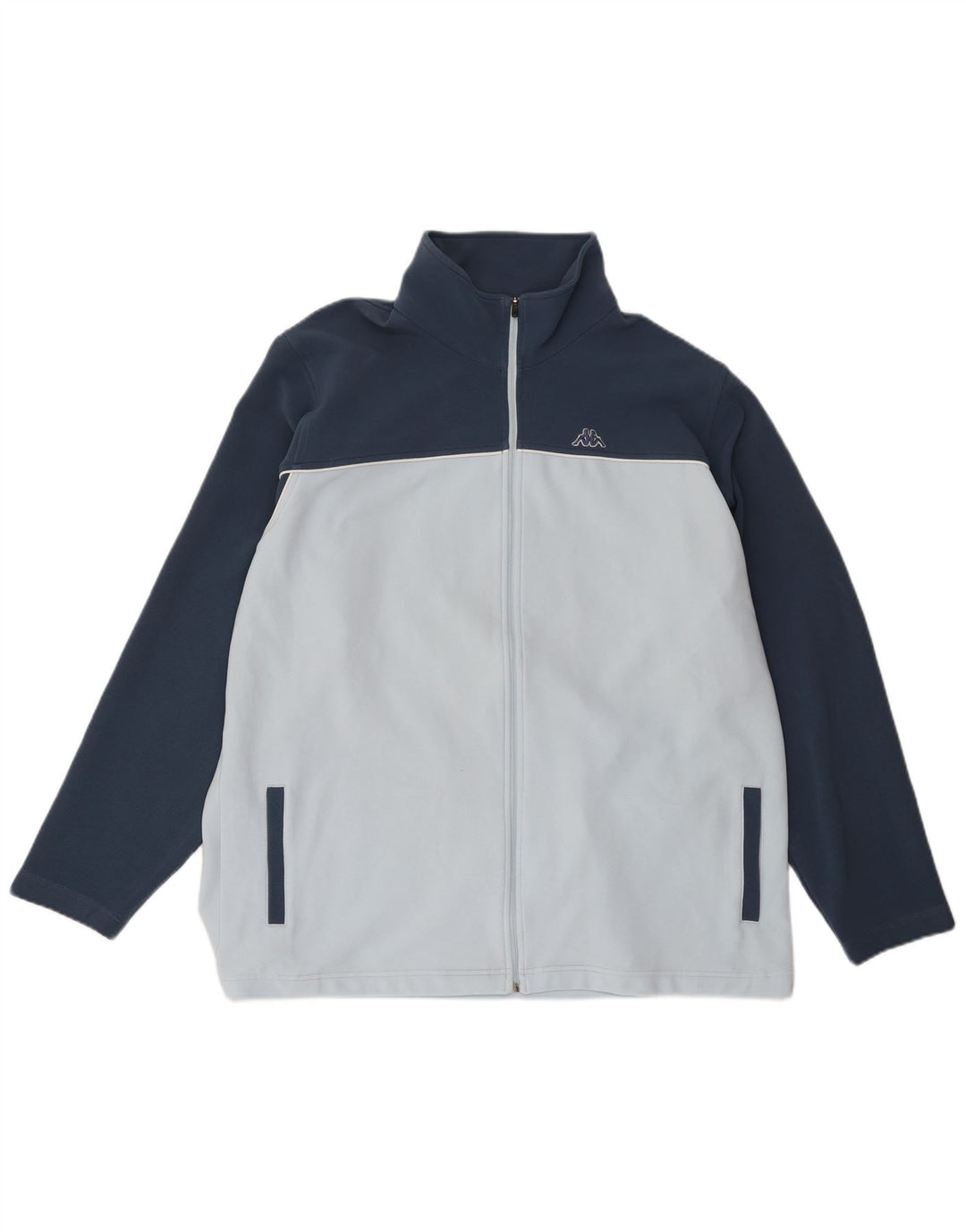 KAPPA Mens Treino Top Jacket 2XL Azul Colourblock Poliéster