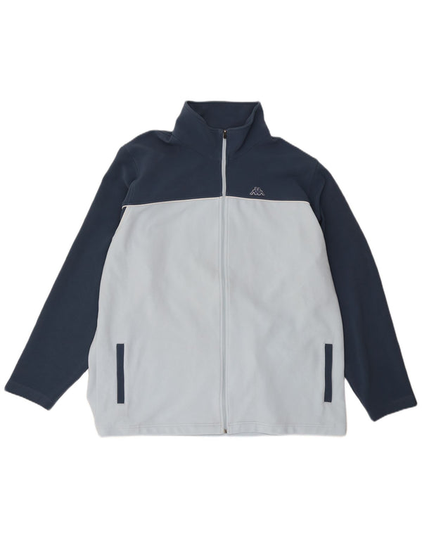 KAPPA Mens Treino Top Jacket 2XL Azul Colourblock Poliéster