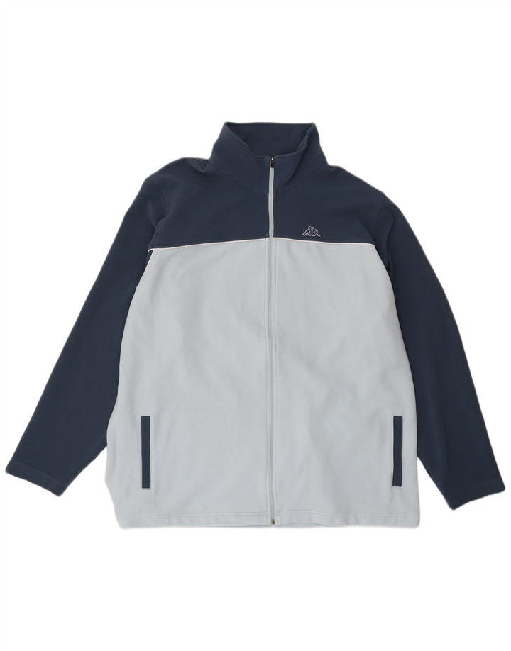 KAPPA Mens Treino Top Jacket 2XL Azul Colourblock Poliéster