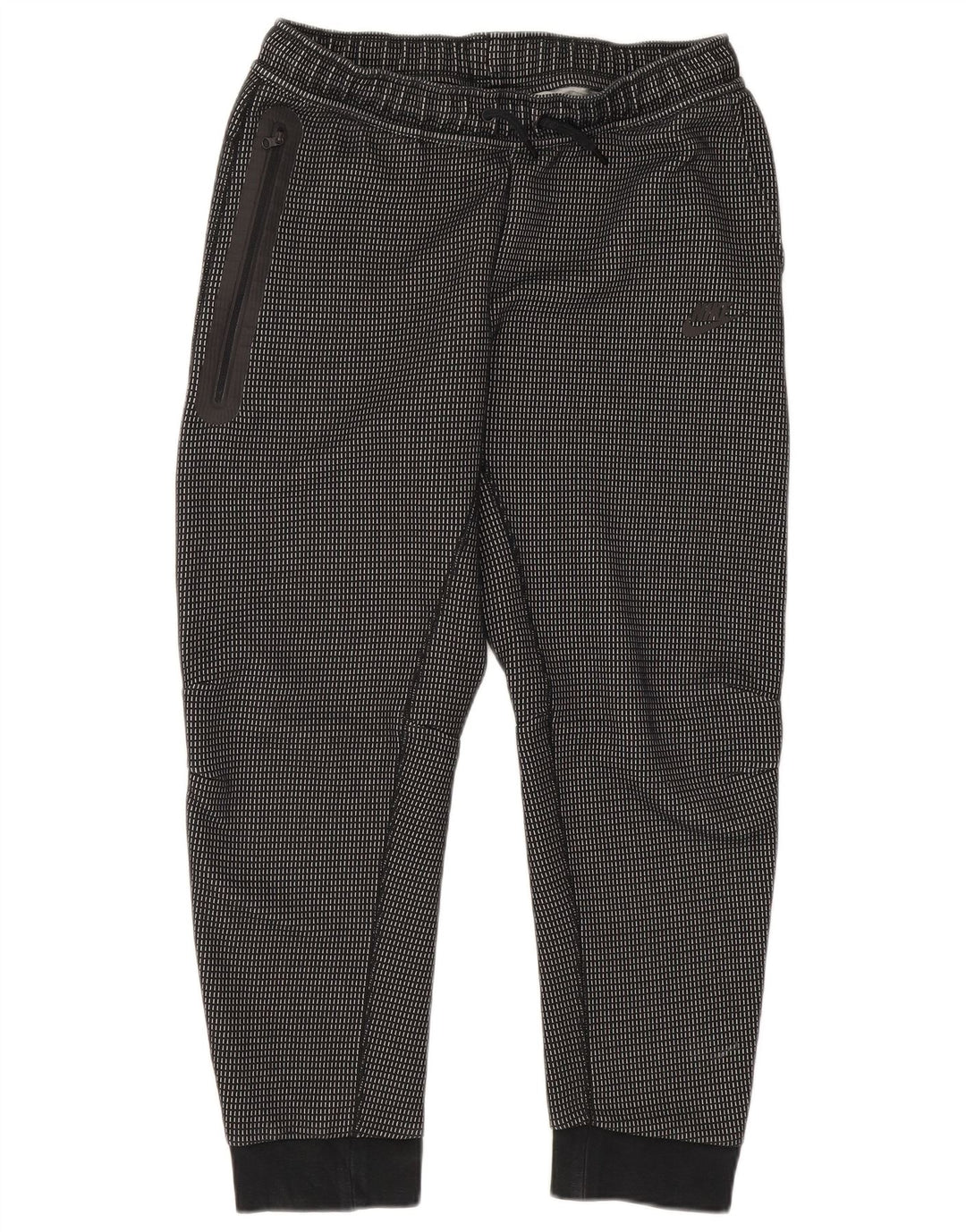 Calça de treino Nike Boys Joggers 13-14 anos XL preto xadrez poliéster