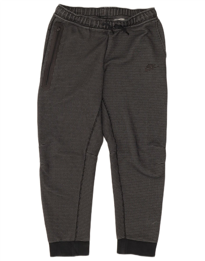 Calça de treino Nike Boys Joggers 13-14 anos XL preto xadrez poliéster