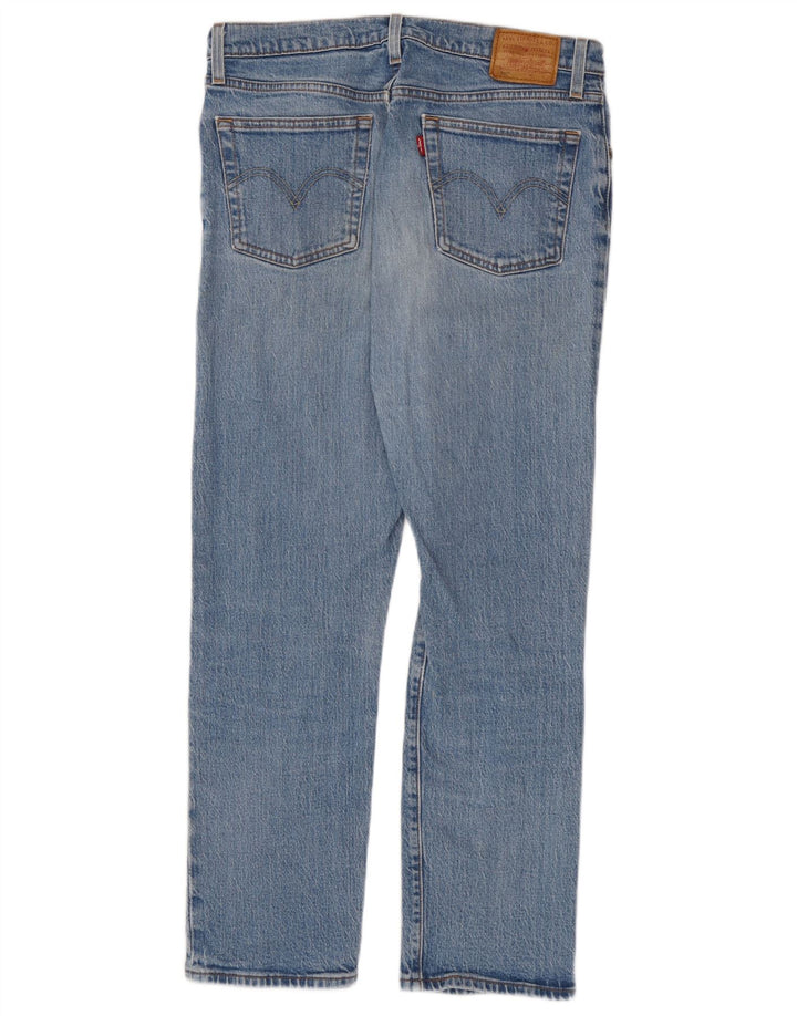 Calça jeans feminina Levi's 501 Straight W29 L28 azul algodão