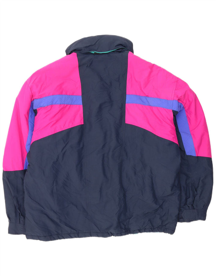 Jaqueta de esqui masculina Fila IT 54 2XL azul marinho Colourblock poliéster