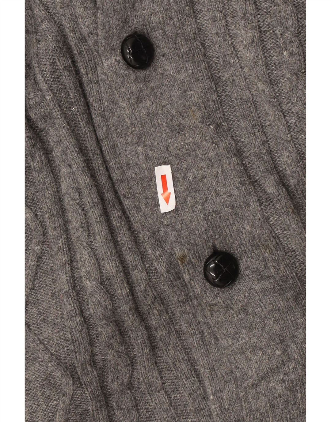 Suéter masculino Marks & Spencer Blue Harbor Cardigan 2XL cinza manchado