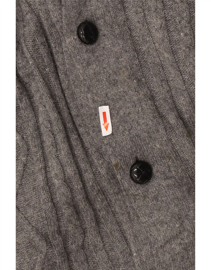 Suéter masculino Marks & Spencer Blue Harbor Cardigan 2XL cinza manchado