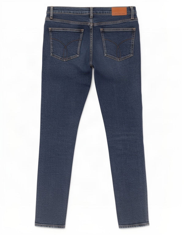 Calvin Klein Jeans Skinny Feminino W27 L30 Azul Algodão