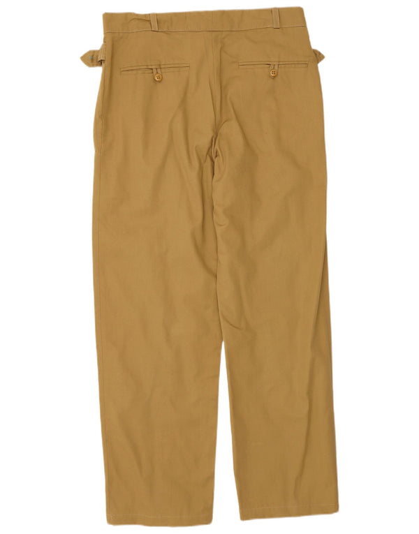 Calça Chino Reta Masculina Vintage W30 L28 Bege