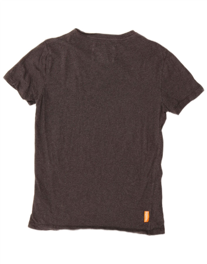Camiseta masculina Superdry Top pequeno algodão cinza