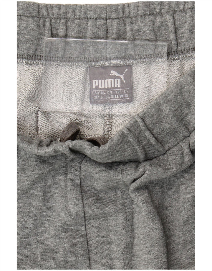 Shorts esportivos gráficos masculinos Puma XL cinza colorblock