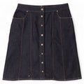 Saia jeans feminina Lee W28 algodão azul marinho médio