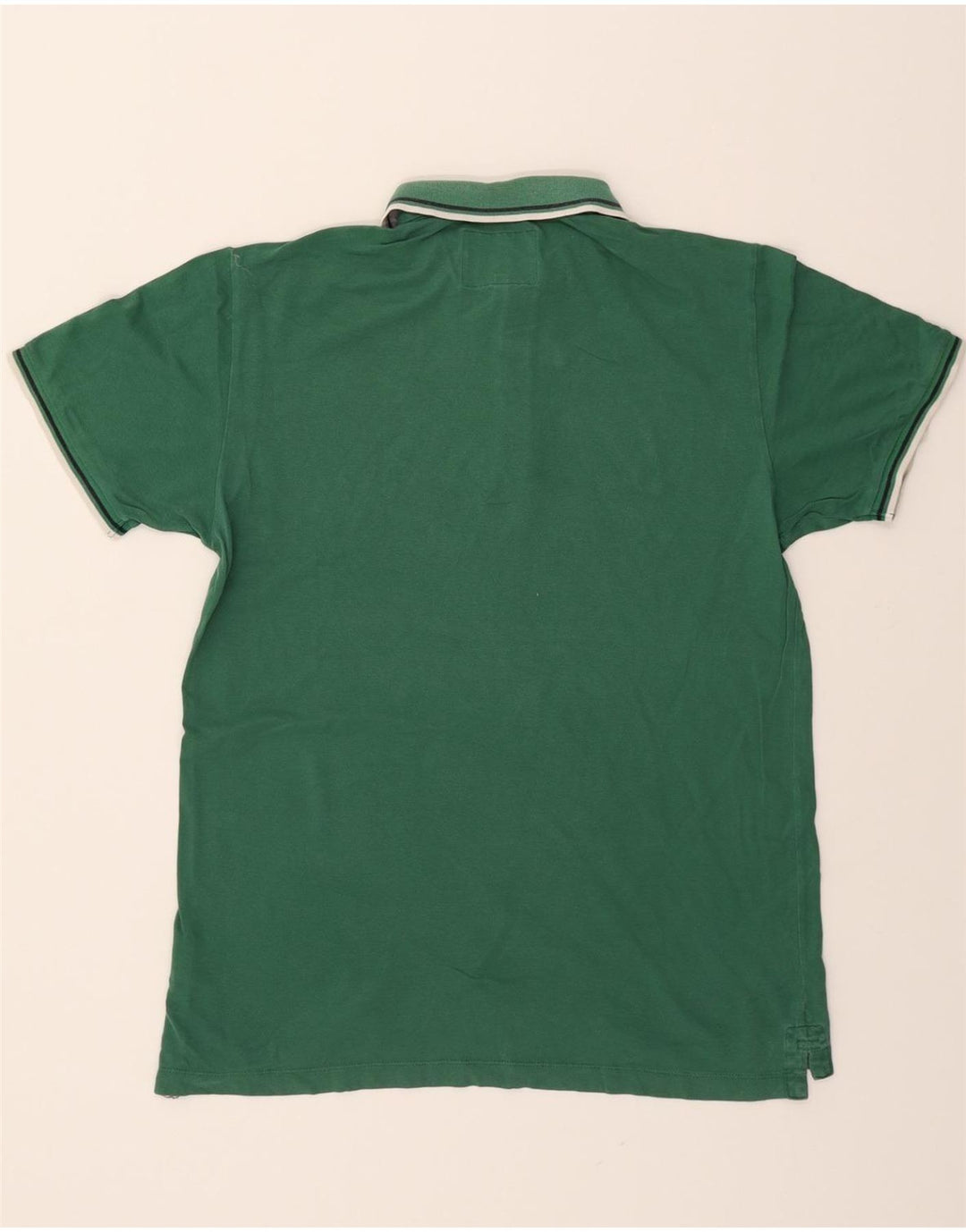 WOOLRICH Mens Polo Shirt Large Green Cotton Vintage Woolrich and Second-Hand Woolrich from Messina Hembry 