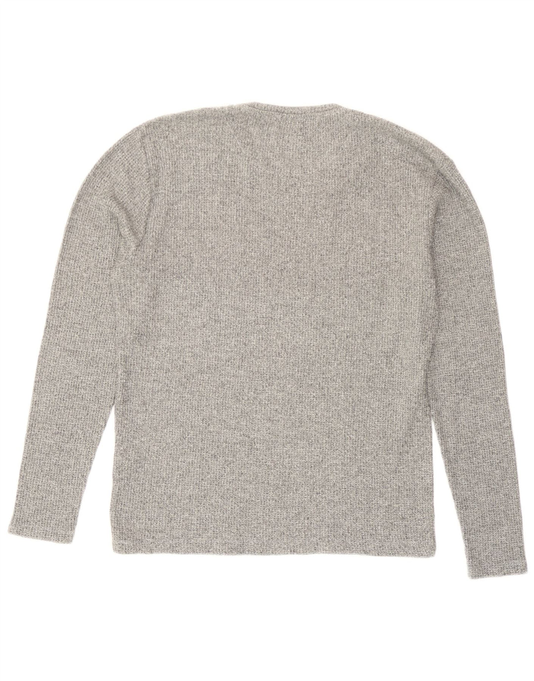 Zara Top masculino manga comprida pequeno algodão manchado cinza