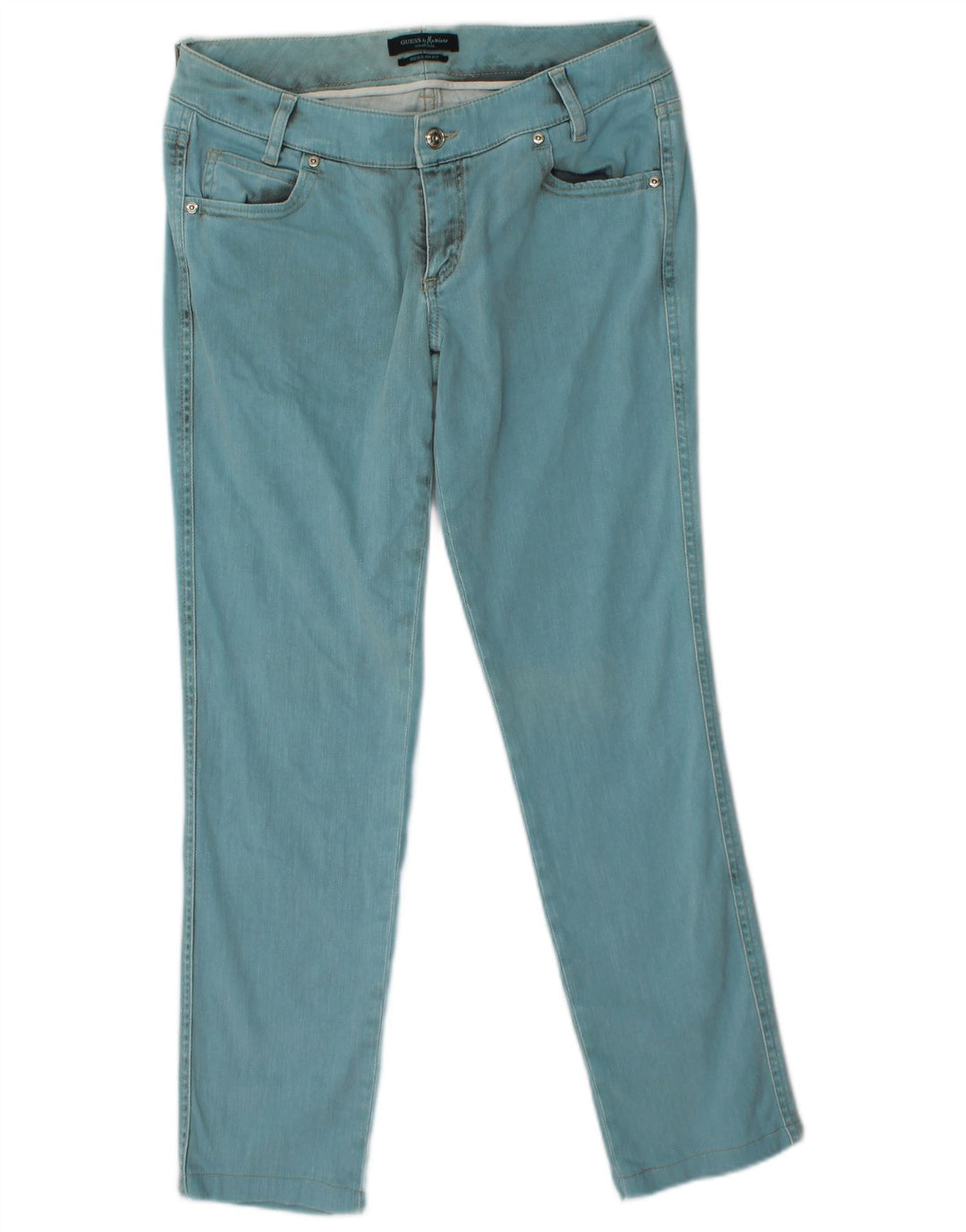 Calça jeans feminina regular fit GUESS BY MARCIANO W31 L27 algodão azul