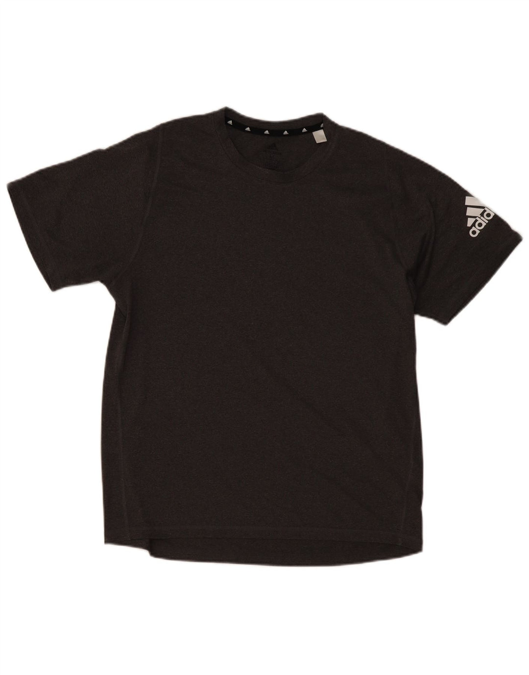 Camiseta masculina ADIDAS Aeroready Graphic cinza médio poliéster