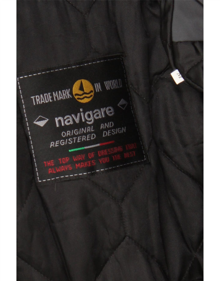 Jaqueta corta-vento masculina Navigare UK 38 cinza médio