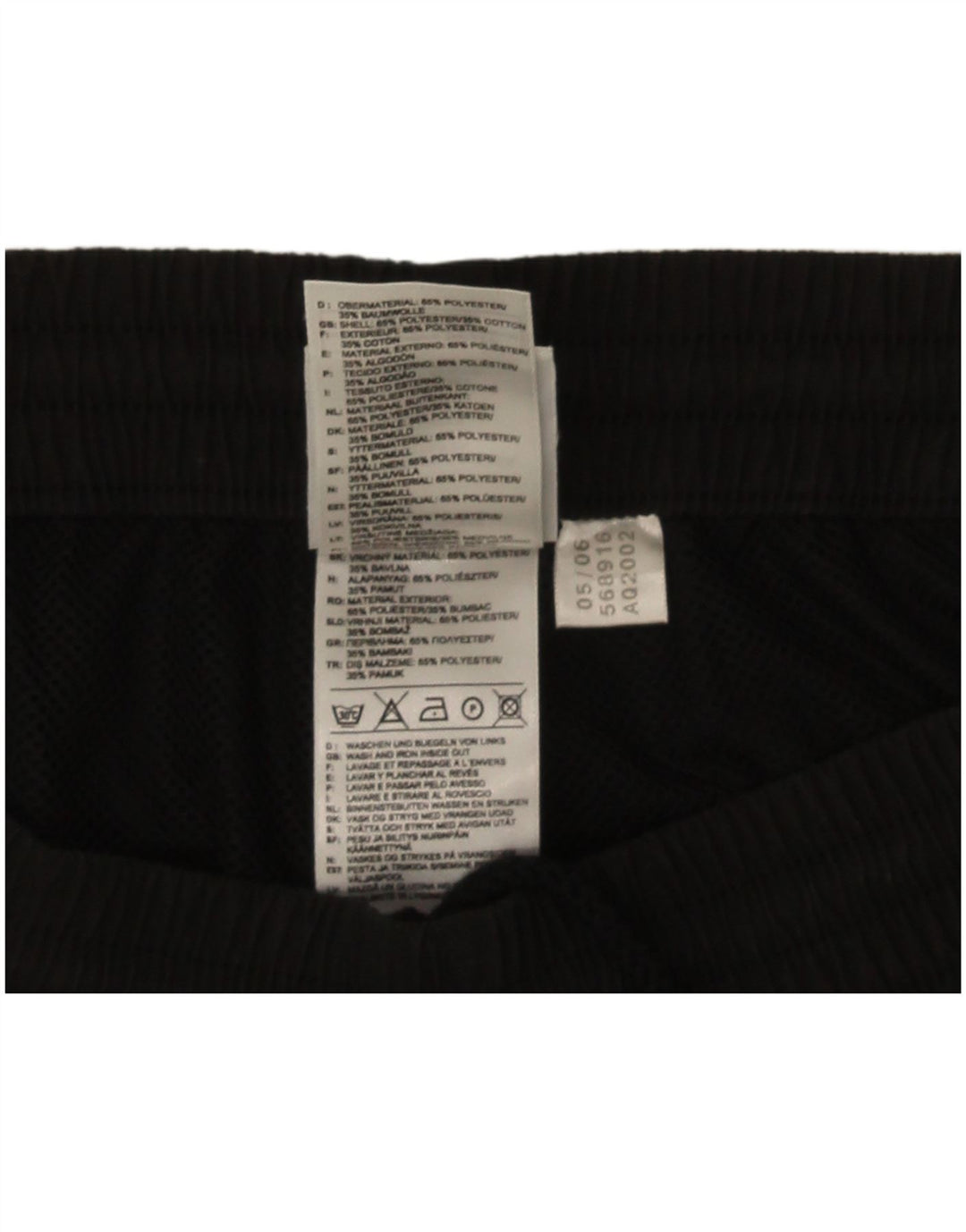 Shorts esportivos masculinos Adidas grande poliéster preto