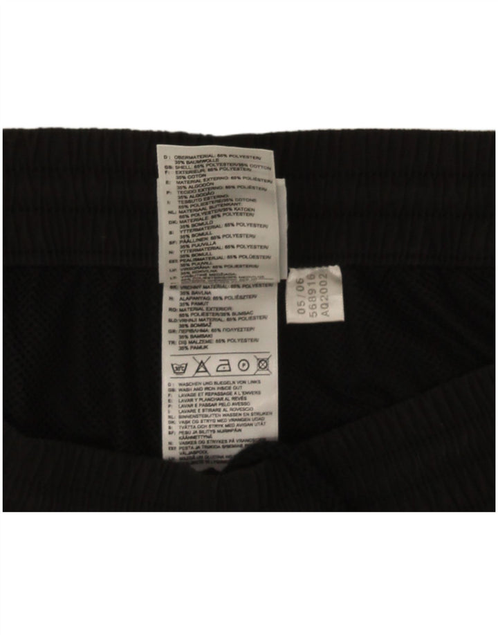 Shorts esportivos masculinos Adidas grande poliéster preto