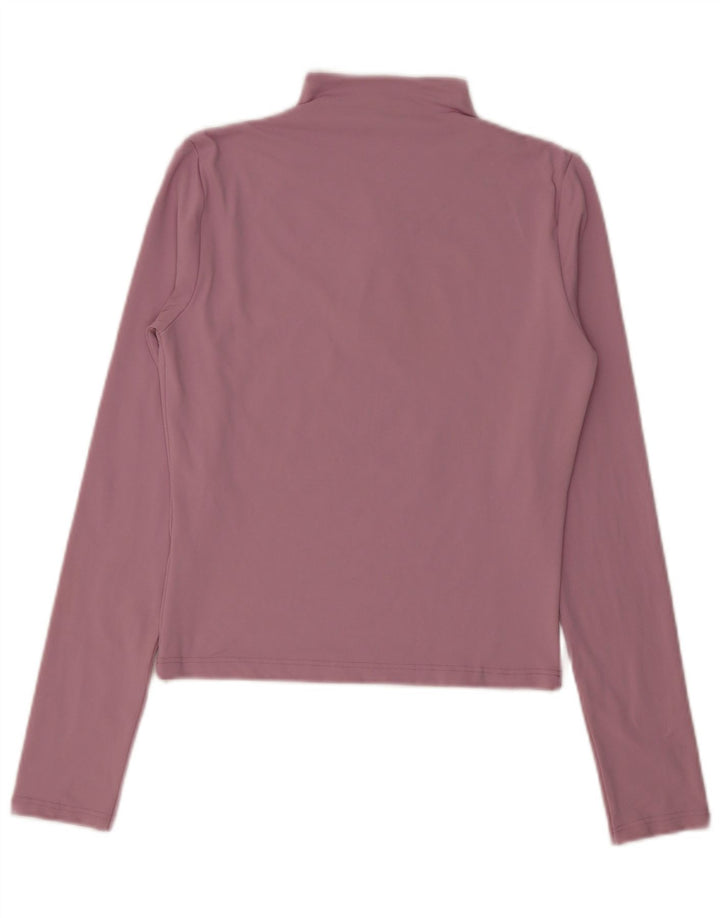 Top feminino Gas manga comprida UK 12 médio rosa poliamida