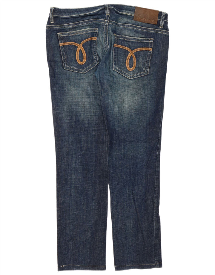 Calvin Klein Jeans Slim Feminino W31 L29 Azul Algodão