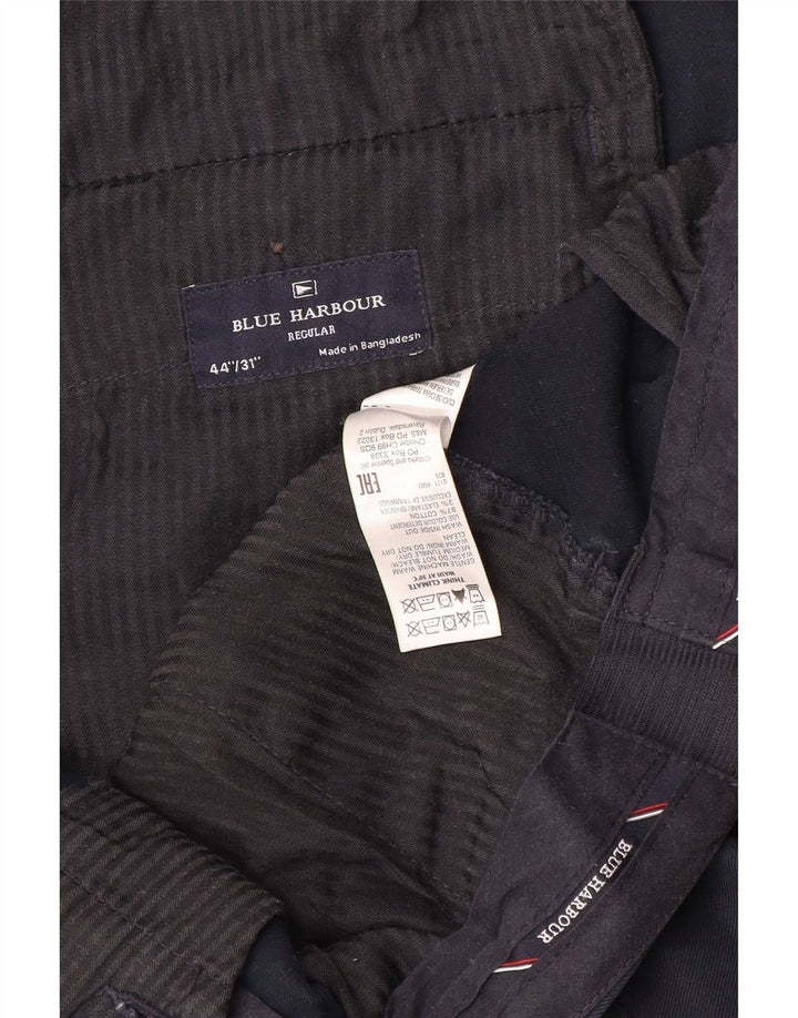 Calça Chino Masculina Marks & Spencer Blue Harbor W44 L31 Azul Marinho