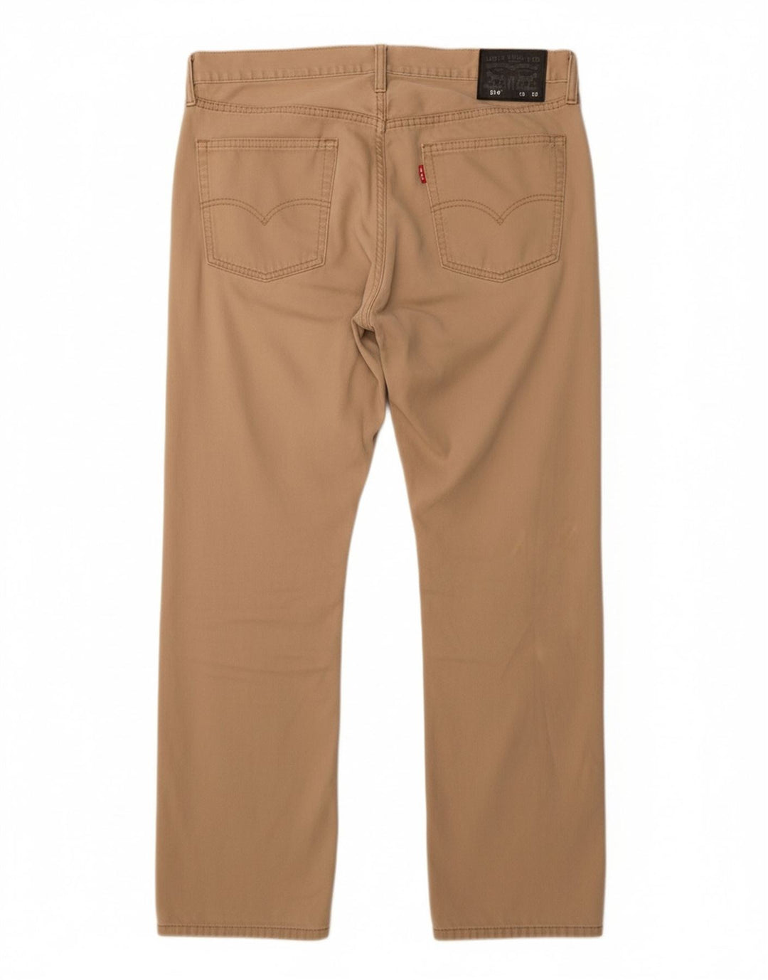 LEVI'S Calça masculina 514 reta casual W36 L30 algodão bege