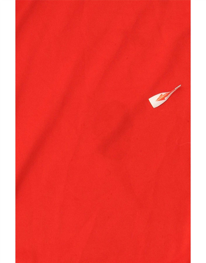 Fila Mens Top Manga Longa Grande Poliéster Colorblock Vermelho