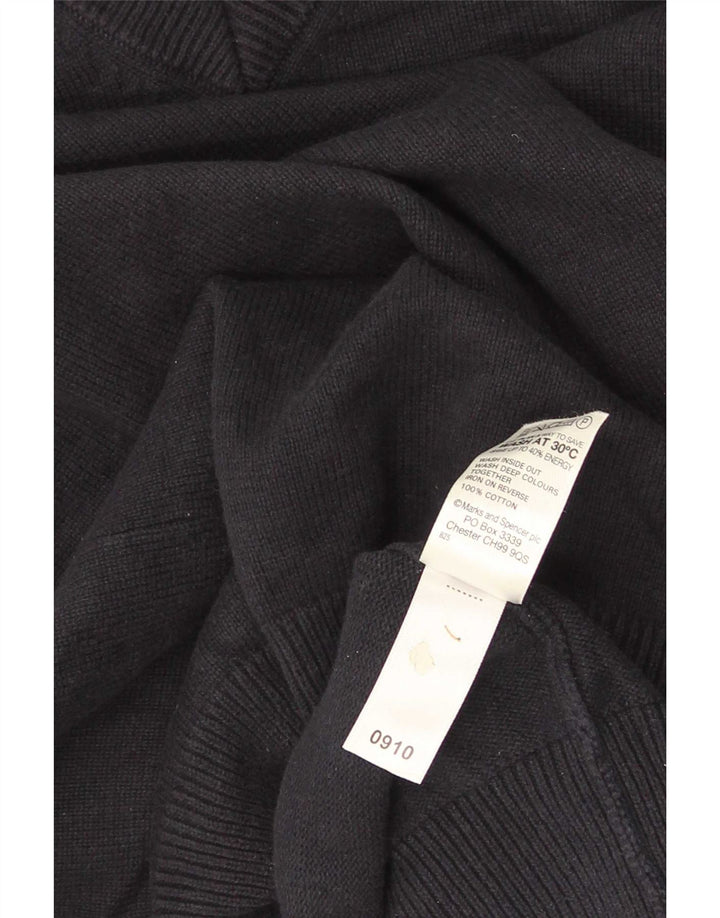 Regata masculina Marks & Spencer Blue Harbor Vest grande algodão marinho