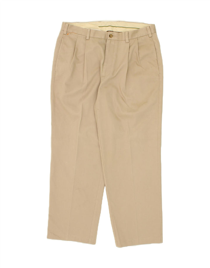 ORVIS Mens Pegged Chino Trousers W36 L29 Beige Cotton Vintage Orvis and Second-Hand Orvis from Messina Hembry 