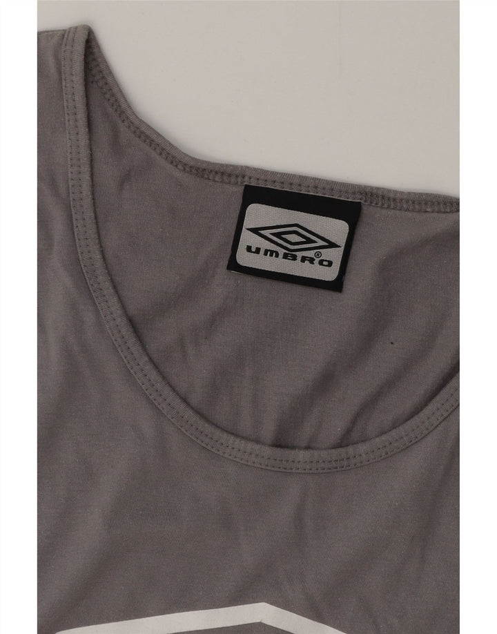 Colete gráfico masculino UMBRO Top XL algodão cinza