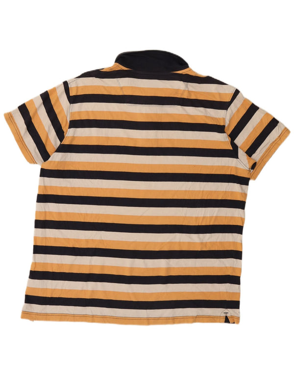 Camisa polo masculina Timberland Earthkeepers Regular Fit 2XL listrada amarela