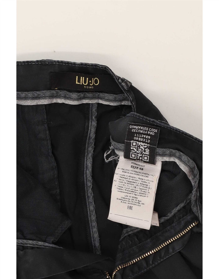 Liu Jo Bermuda masculina IT 48 médio W32 algodão azul marinho