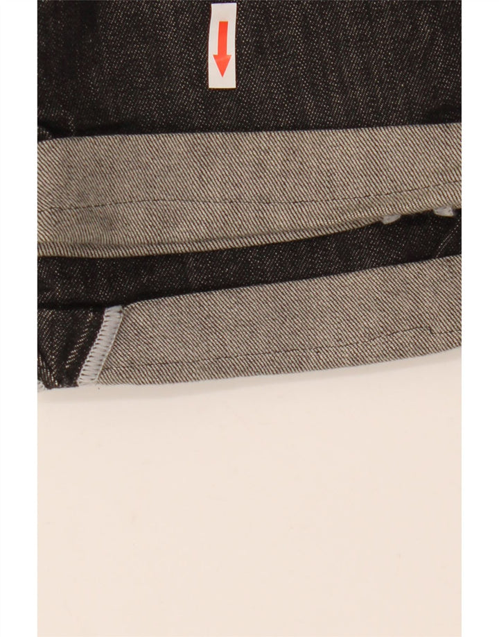 Calça jeans reta feminina Gas W31 L26 algodão preto