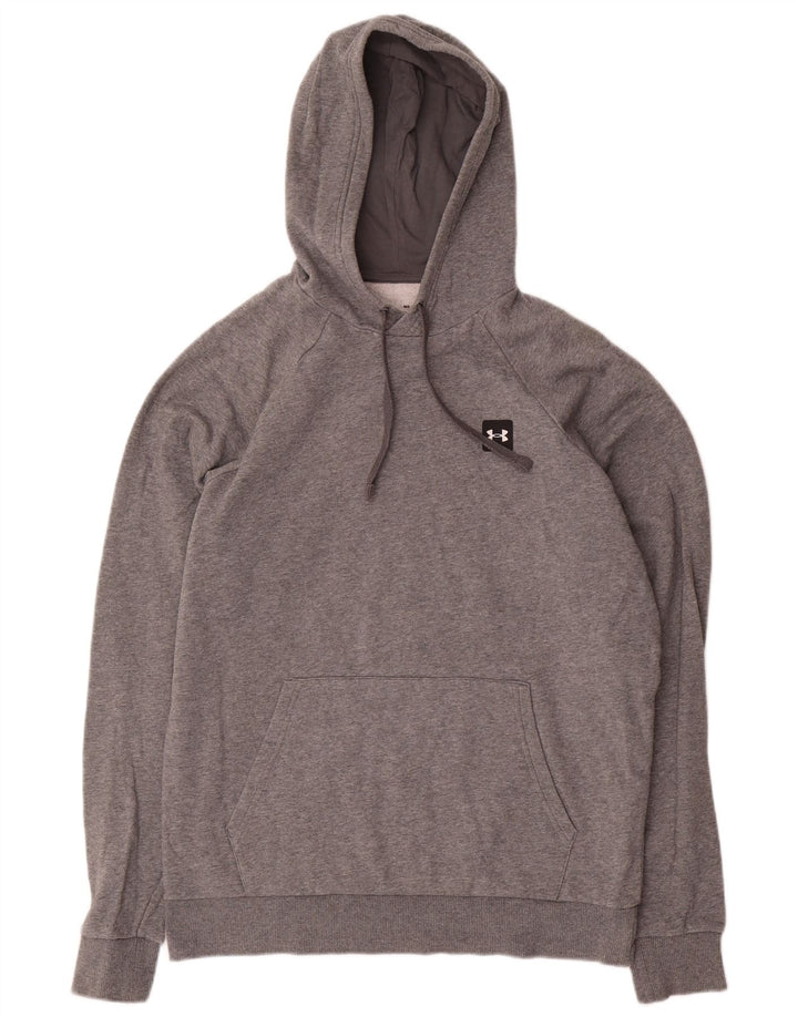 Under Armour Mens Cold Gear Hoodie Jumper Médio Algodão Cinza