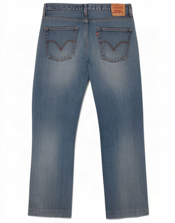 Jeans retos masculinos Levi's W36 L27 algodão azul