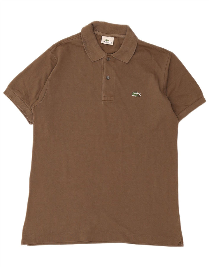 Camisa polo masculina Lacoste tamanho 3 pequena cáqui