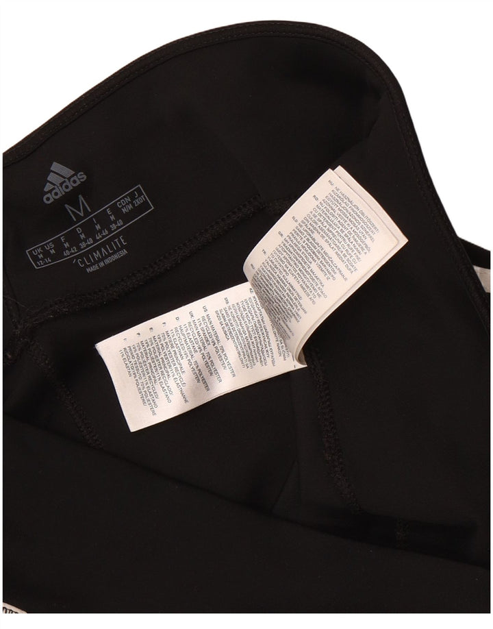 Adidas Womens Climalite Leggings UK 12/14 Médio Preto Poliéster