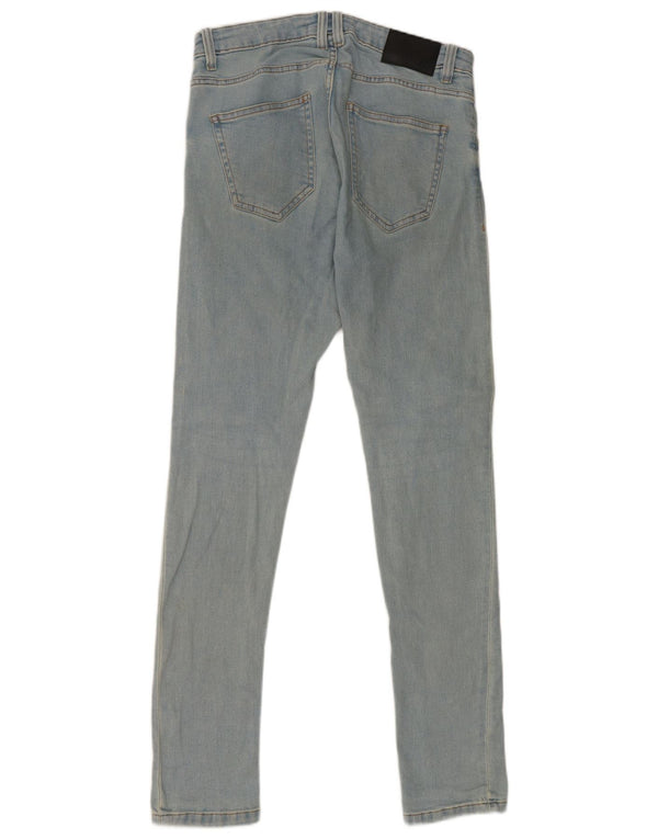 Zara Mens Skinny Jeans EU 38 Pequeno W30 L31 Azul Algodão