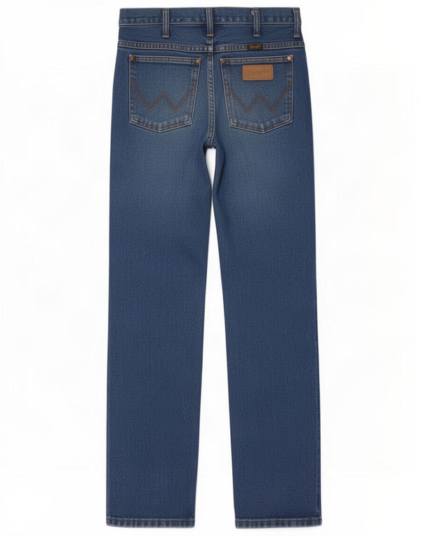 Wrangler Mens Straight Jeans W29 L32 Blue Cotton