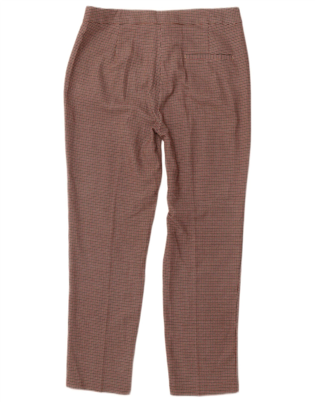 ZARA Calça Chino Feminina Slim Grande W32 L27 Marrom Houndstooth