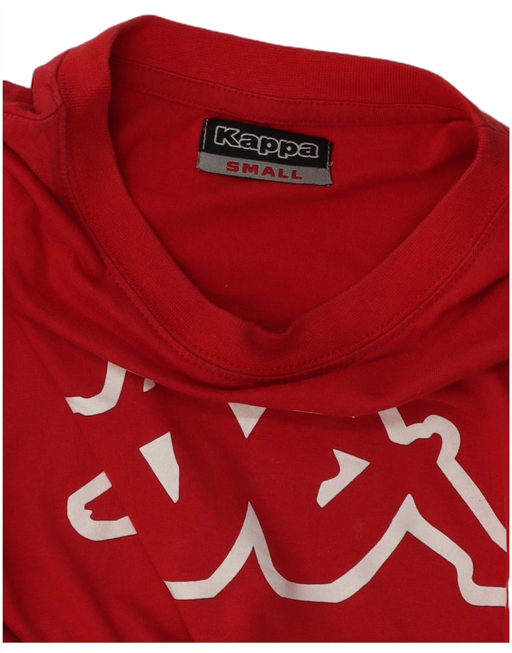 Camiseta gráfica masculina Kappa Top pequeno vermelho