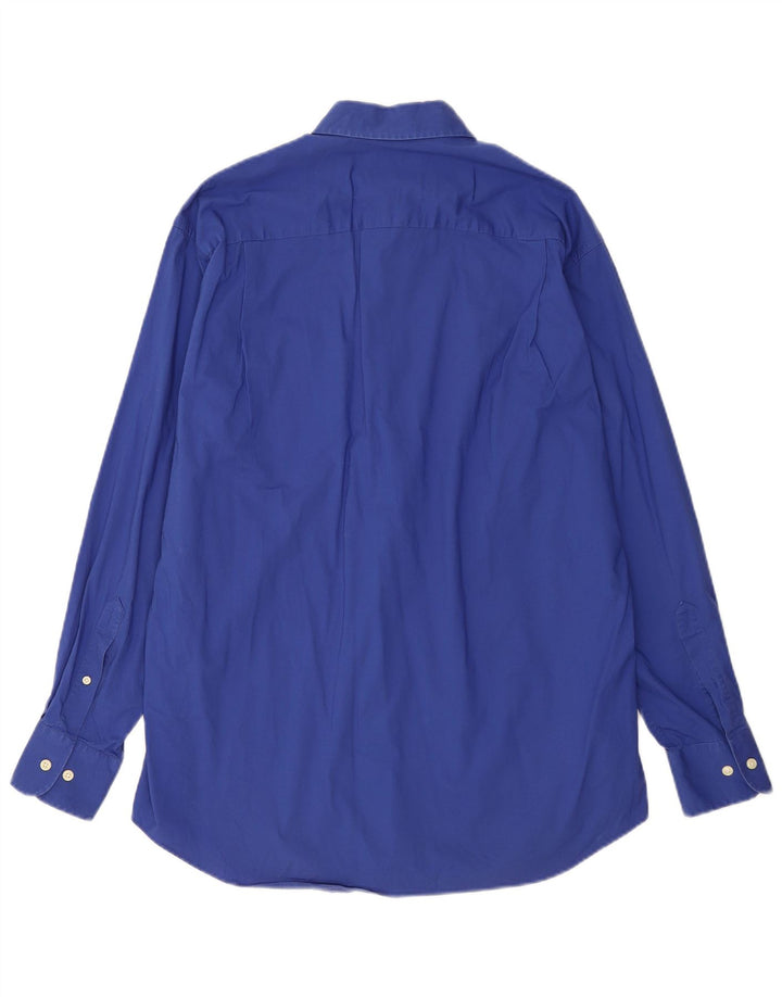 Camisa masculina Nautica tamanho 16 grande algodão azul