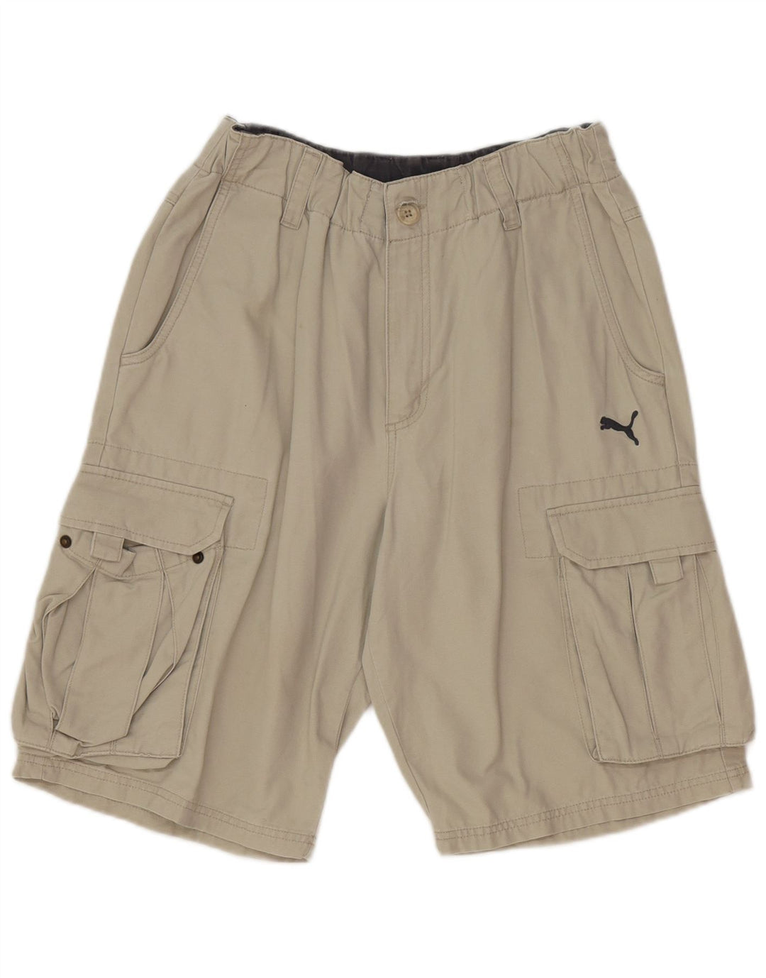 Puma Mens Cargo Shorts Médio W32 Cinza Algodão
