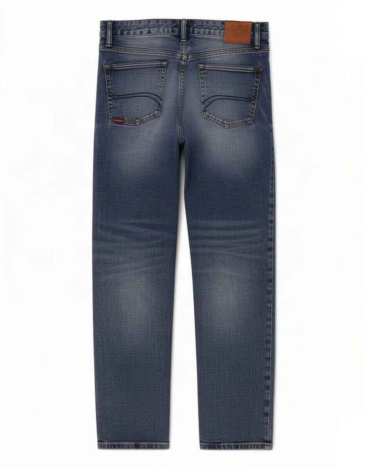 Jeans retos masculinos Superdry W34 L29 algodão azul